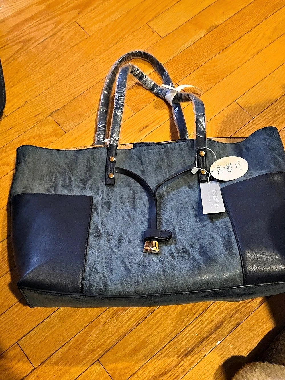 Louenhide Colorblock Tote, Blue & Navy